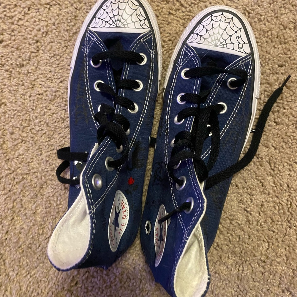 Converse graphic design on the side